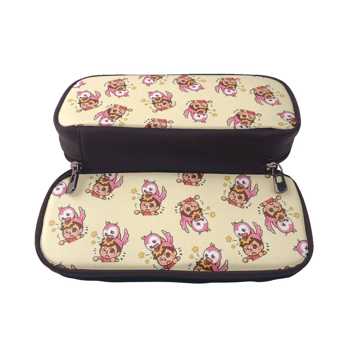 Office Youtuber - Flamingo Youtuber Leder-Federmäppchen für Jungen und