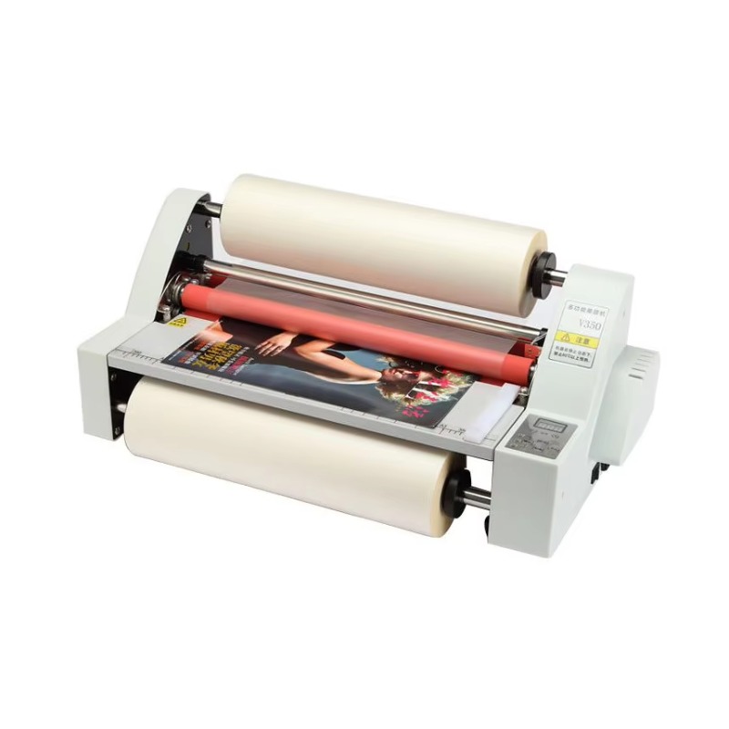 Laminator A3 Hot - 450mm Heiß-Kalt-Laminiergerät Manuell Elektrisch Rollenfolie für