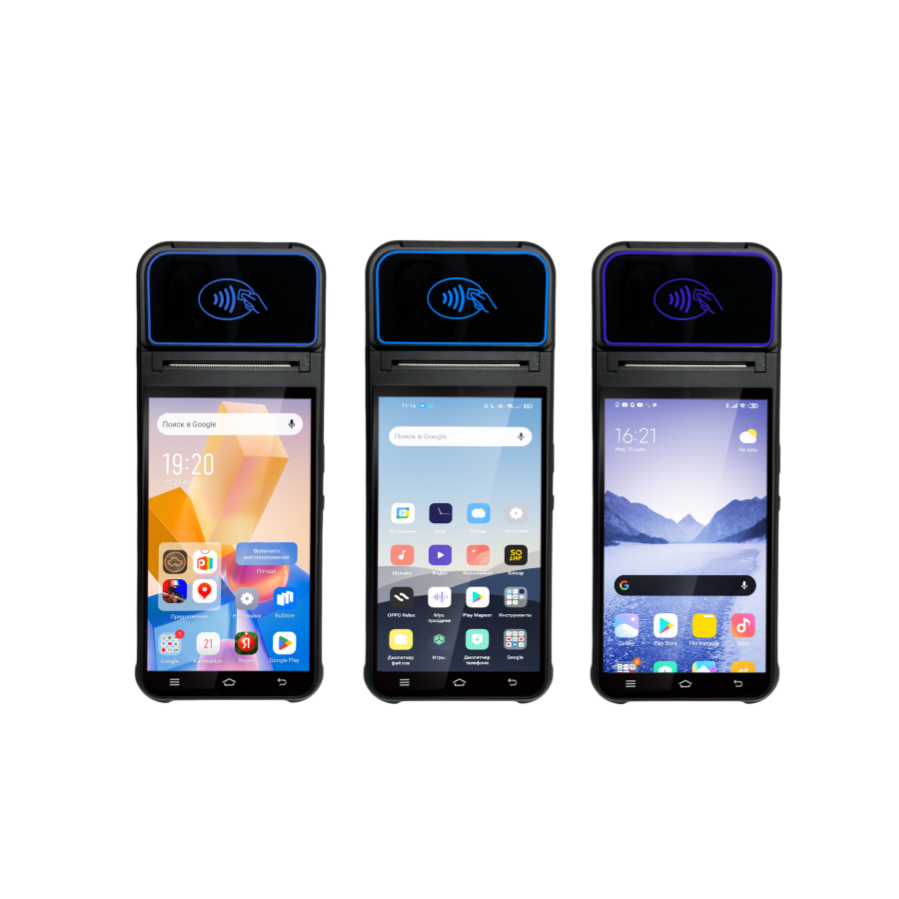Pos Terminal Android - 5,5-Zoll-Android-14-Handheld-POS-Terminal mit 2D-QR-Code-Scanner, NFC, Bluetooth, 4G,