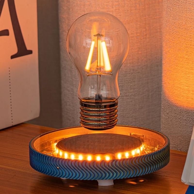 The Office Tech - Schwebende Kabellose LED-Glühbirne Schreibtischlampe für Einzigartige