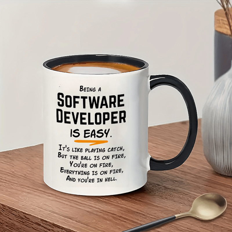The Office Tech - Software-Entwickler Humor 11oz Keramikbecher - Lustiges