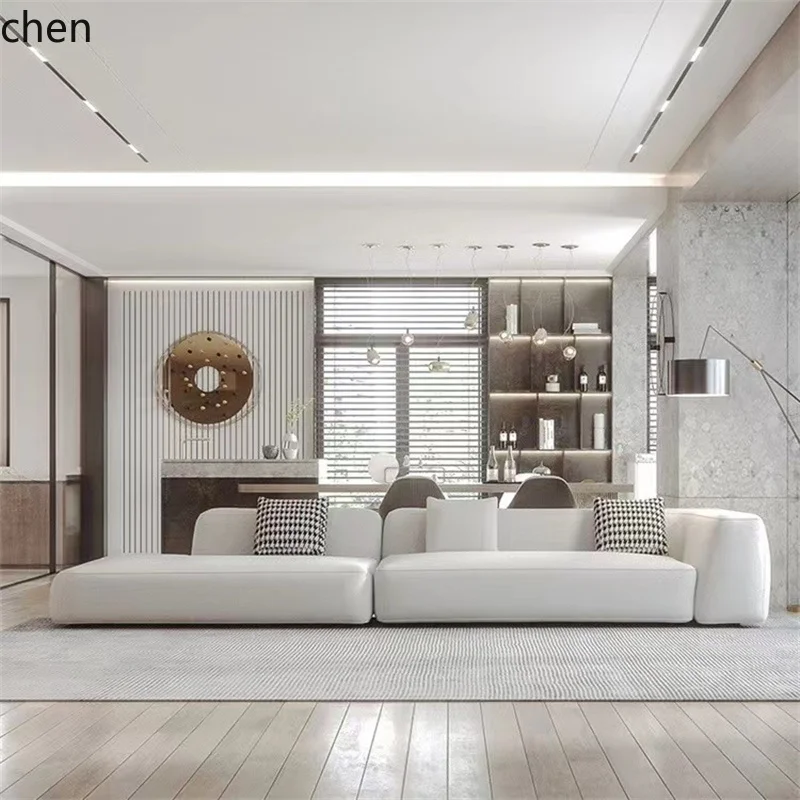 Tech Office Reception - DSA Einfaches Minimalistisches L-förmiges Ecksofa für