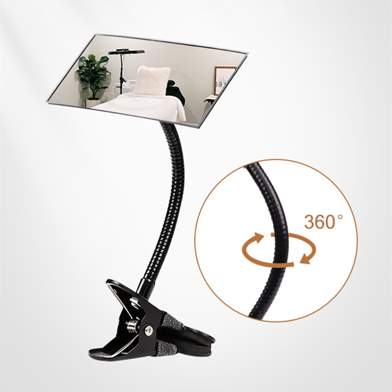 The Office Tech - Professioneller Wimperntechniker-Klemm-Spiegel 360° ° Flexibler Schwanenhals