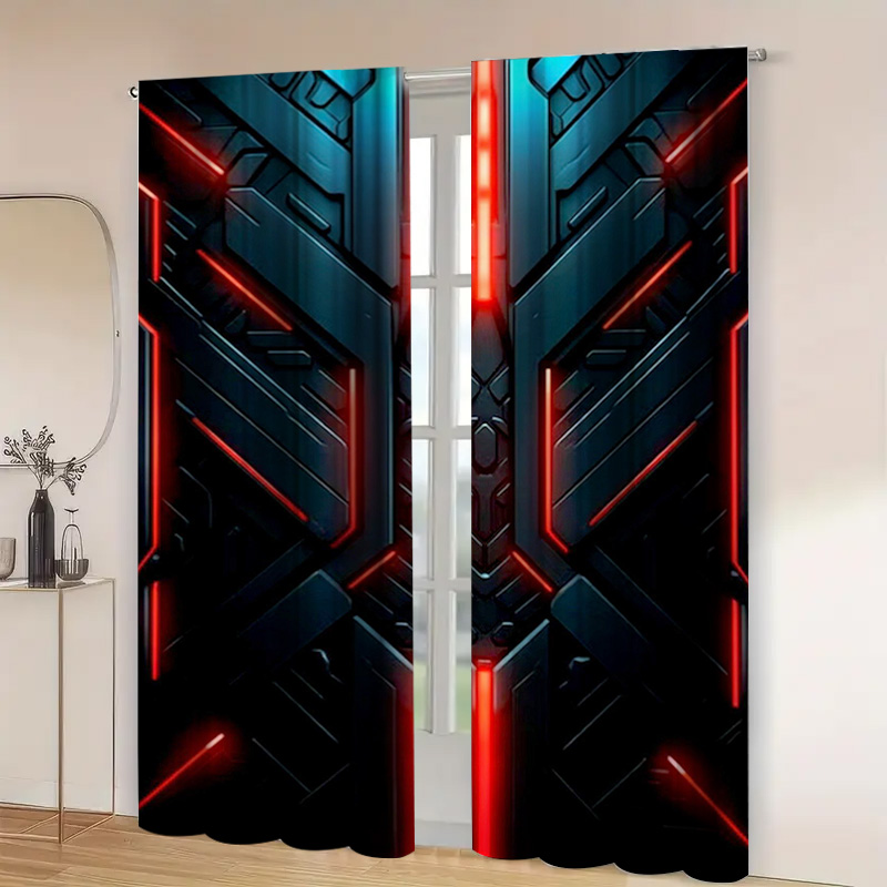 2 Stück geometrische Tech-Vorh – Tech Office Youtube Bewertung und Preis