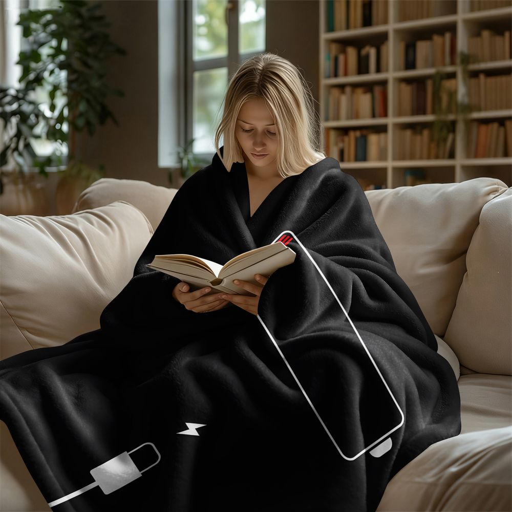 Minimalistische Flanell-Decke  – The Office Tech Bewertung und Preis