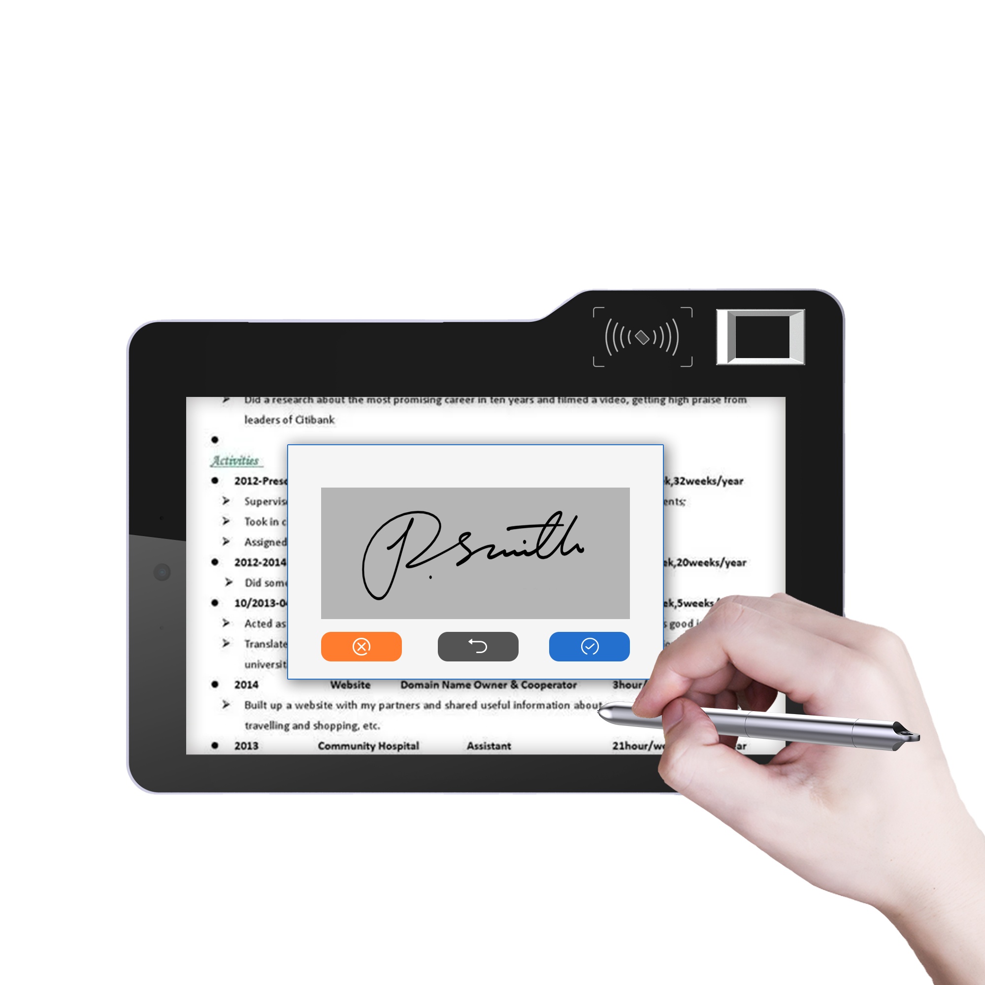 MT610 10,1-Zoll-Android-Tablet – Digital Signature Pad Bewertung und Preis
