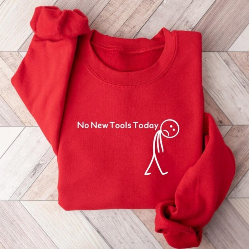 No New Tools Today Sweatshirt, – The Office Tech Bewertung und Preis