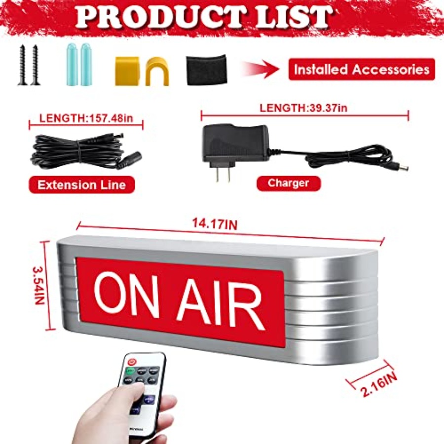 ON AIR Leuchtschild Aufnahme-W – Office Youtuber Bewertung und Preis