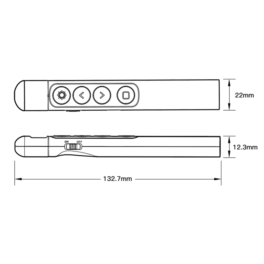 Laser-Präsentationszeiger 2,4  – Presentation Remote Laser Bewertung und Preis