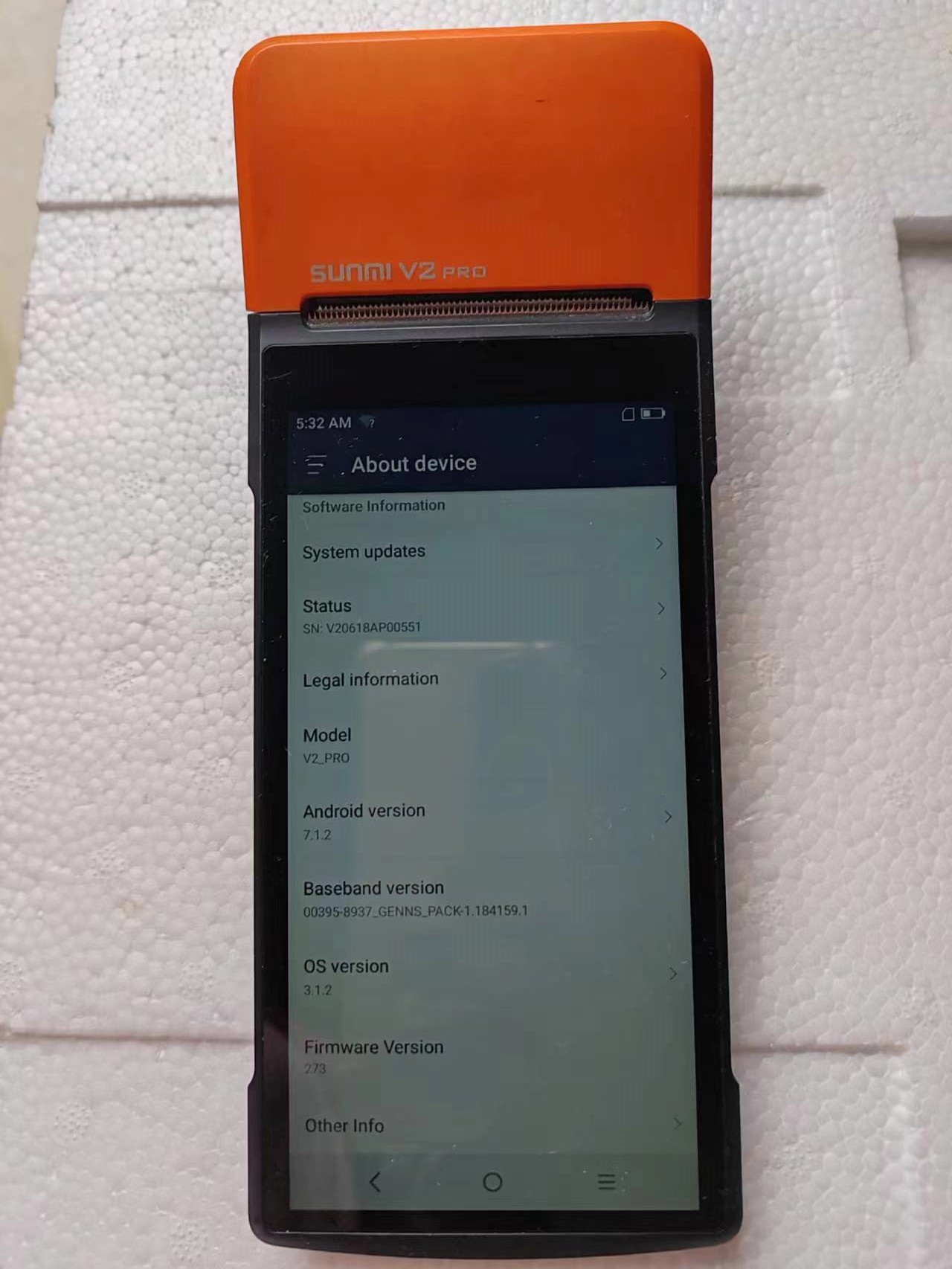 Gebrauchter V2 Pro Android 7.1 – Pos Terminal Android Bewertung und Preis