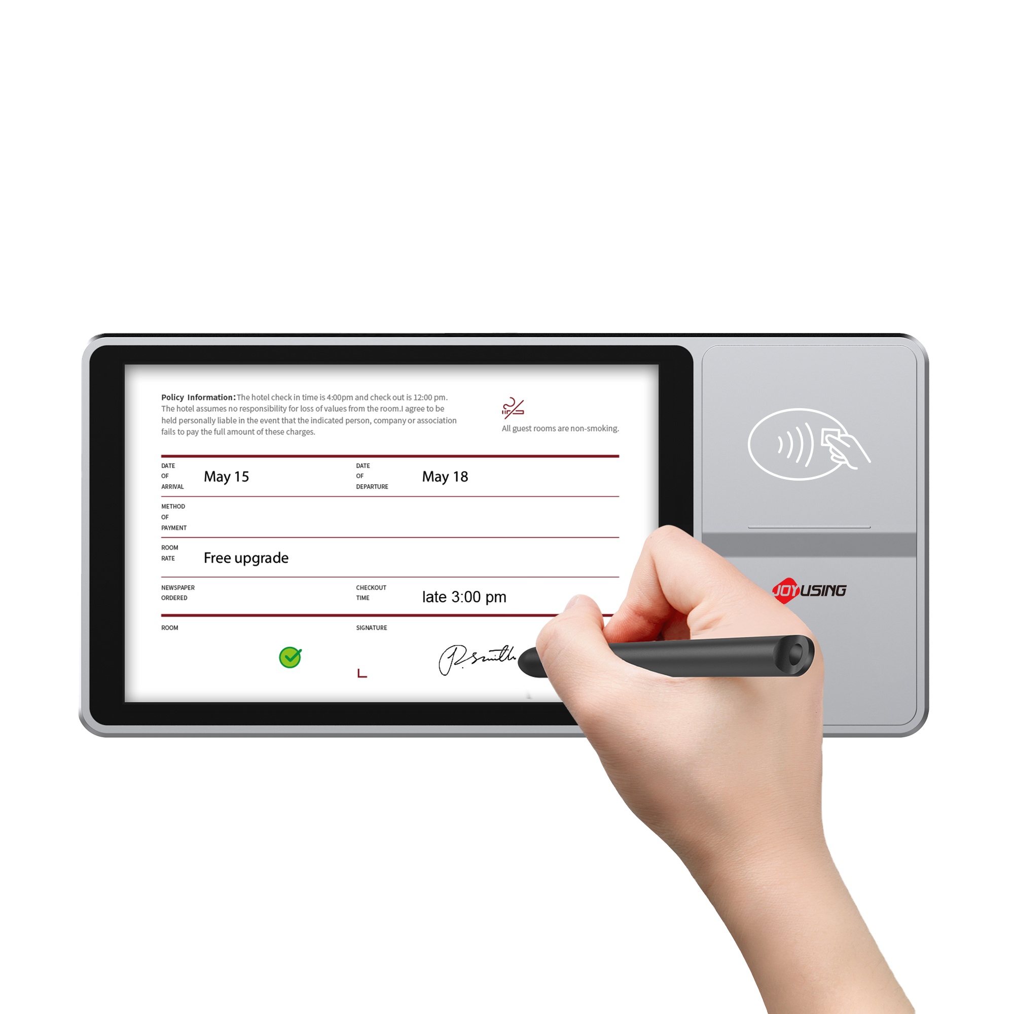 NFC Fingerabdruck- & Kamera-Do – Digital Signature Pad Bewertung und Preis