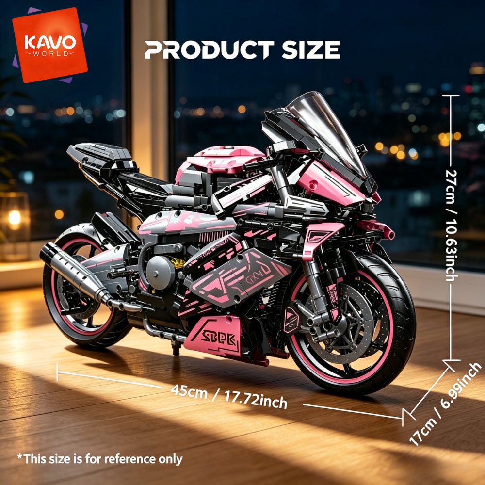KAVOWORLD 1:5 Großes Motorrad- – Office Tech Certification Bewertung und Preis